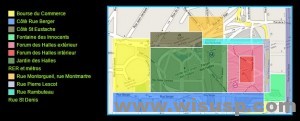 plan du quartier des halles （来源：www.projetleshalles.fr）