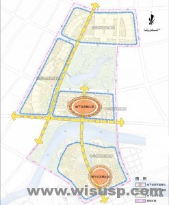 义乌市中心区及国际商贸城地下空间总体结构图