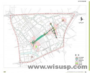 杭州市城东新城地下步行系统规划图