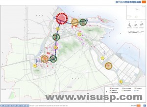 连云港市中心城区地下公共空间布局结构图