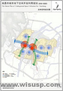 南昌市城市地下空间总体结构规划图